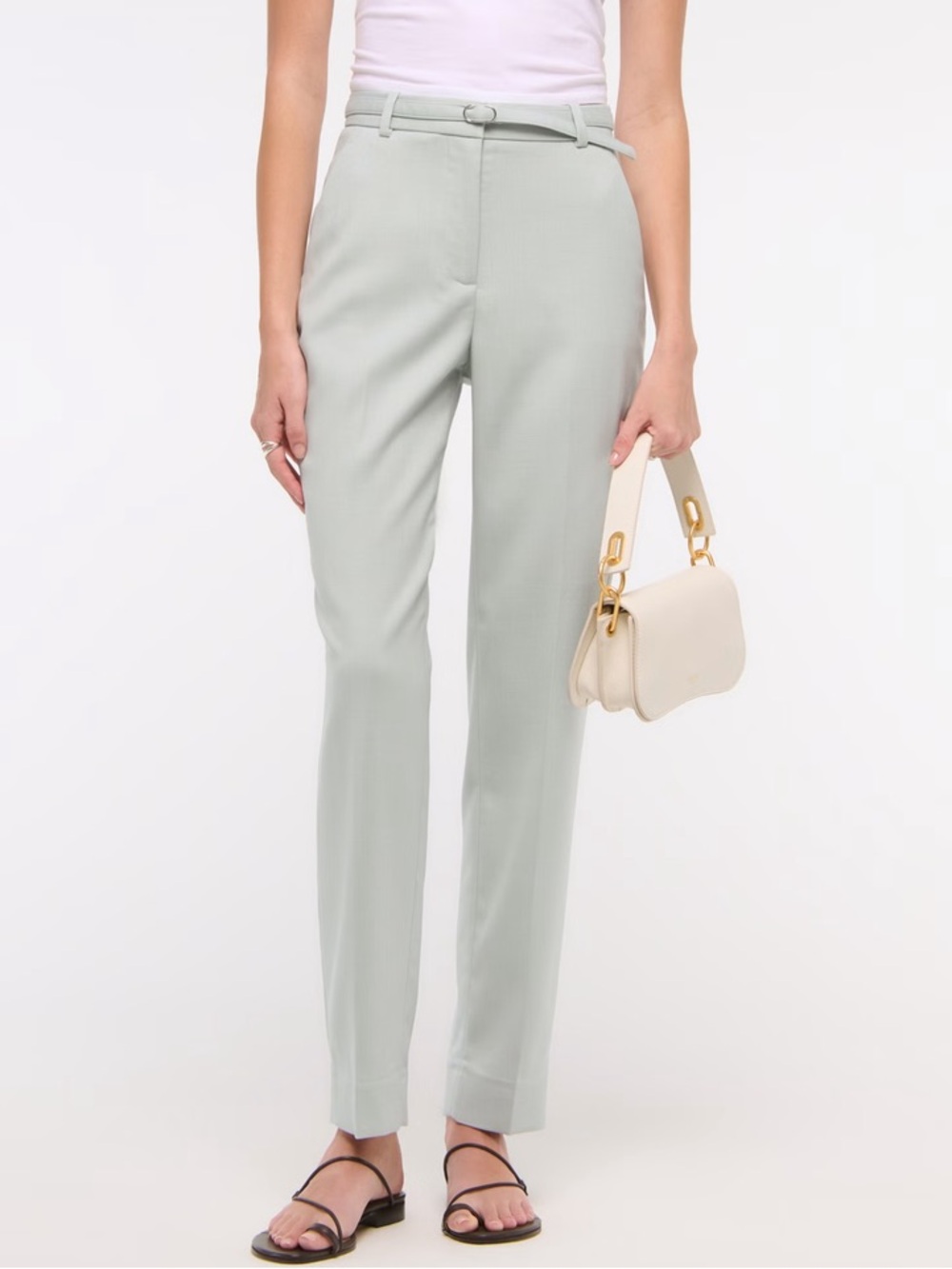 Abercrombie curve love high rise belted ankle pant